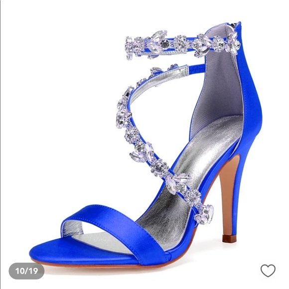 Dressy blue strap heel - Picture 1 of 1